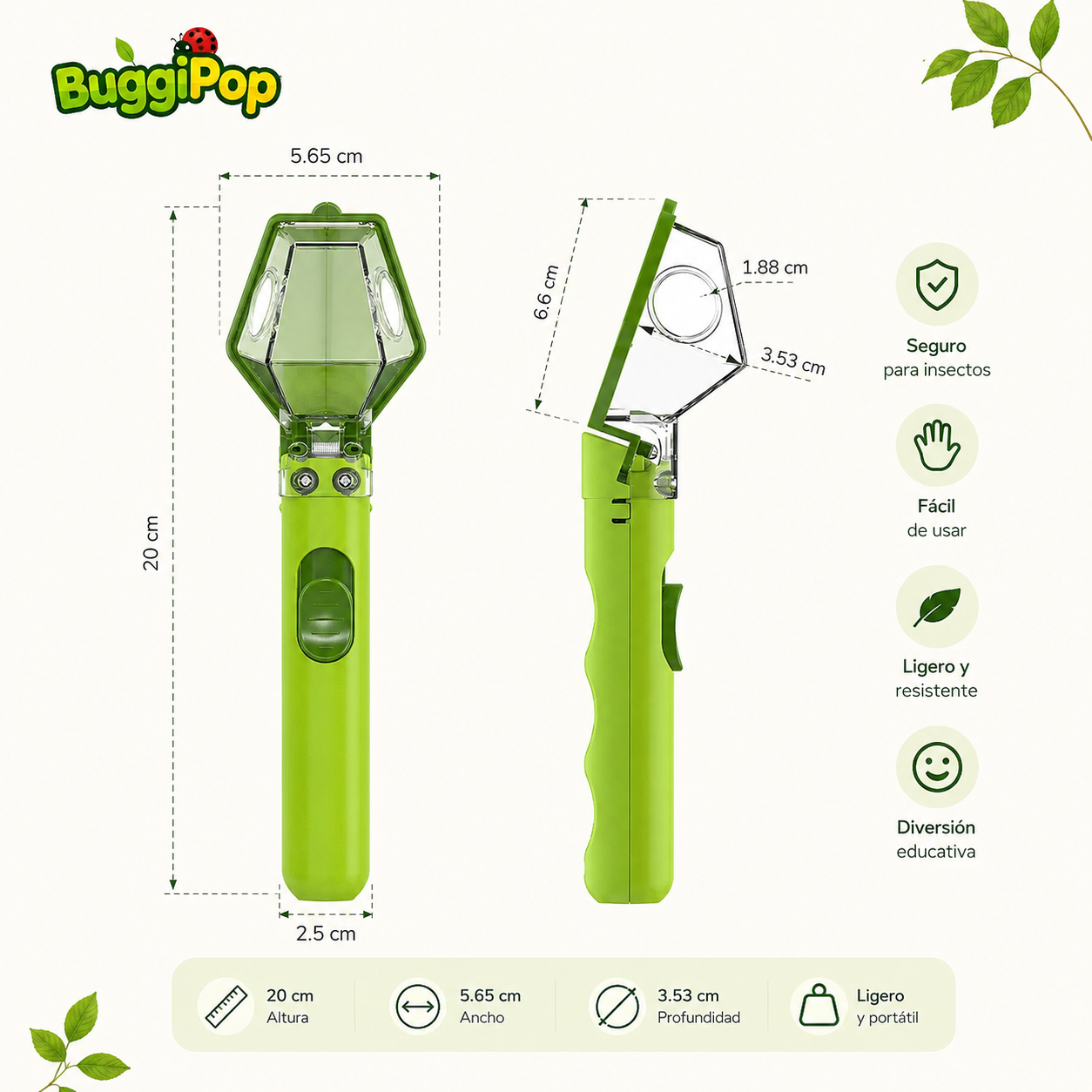 Atrapa insectos BuggiPop®